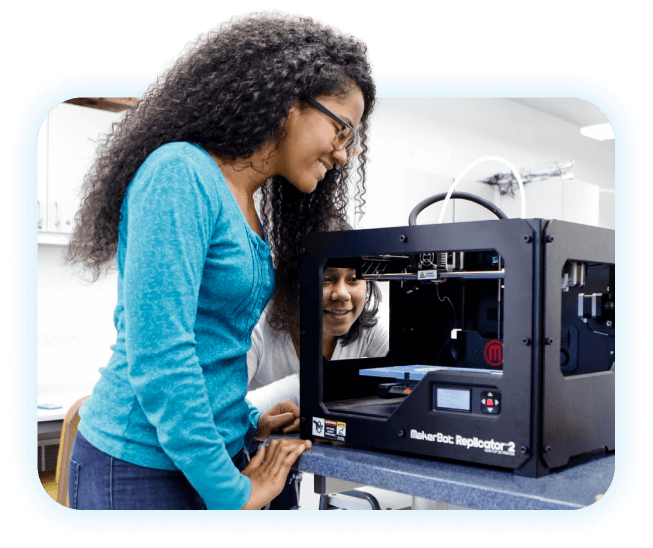 teacher-showing-student-3D-printer